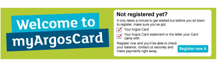 manage an argos card online