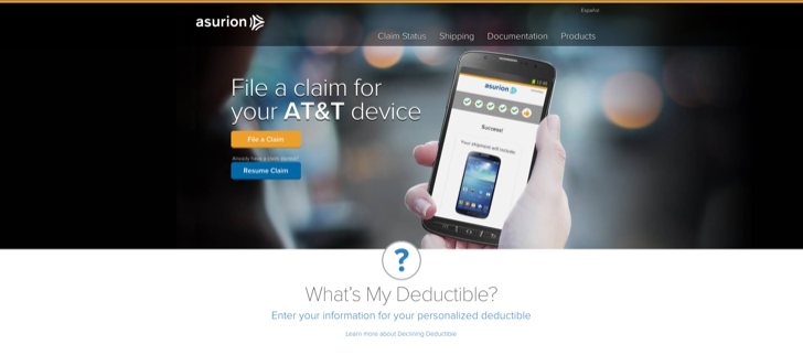 file an asurion phone claim online