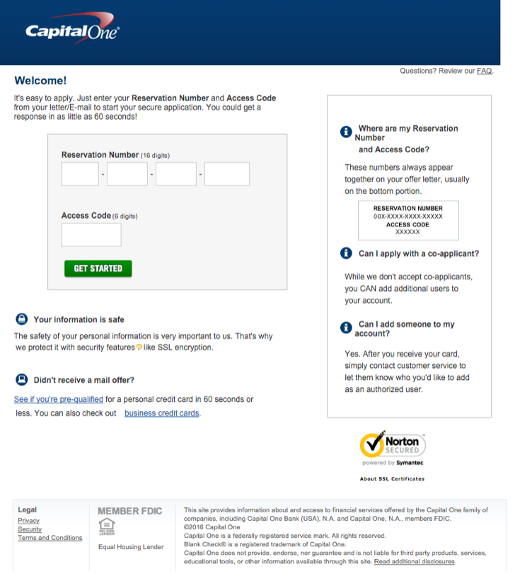 apply for a capital one credit card online