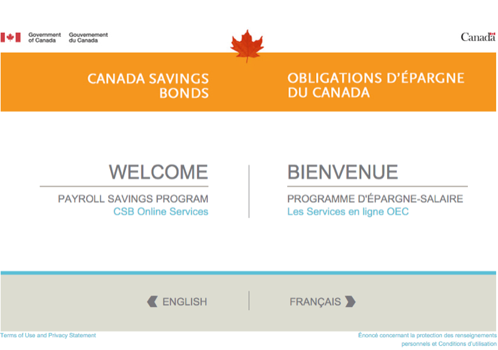 manage your Canada savings bonds online