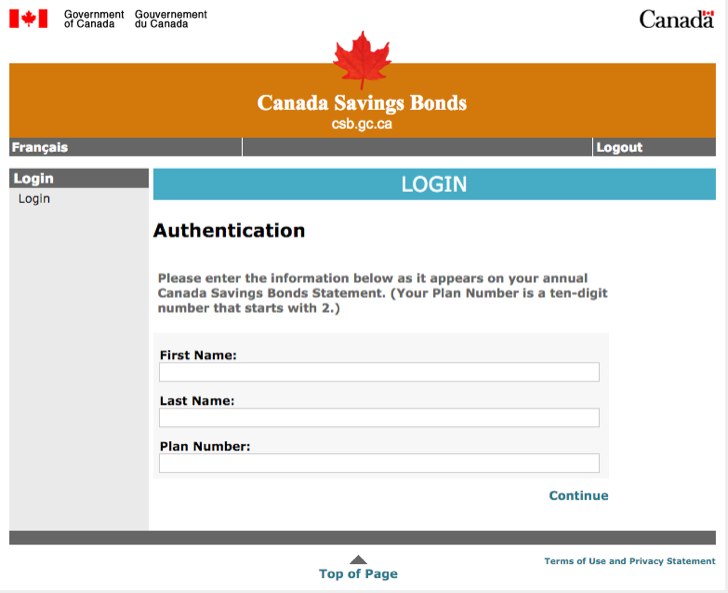 manage your Canada savings bonds online