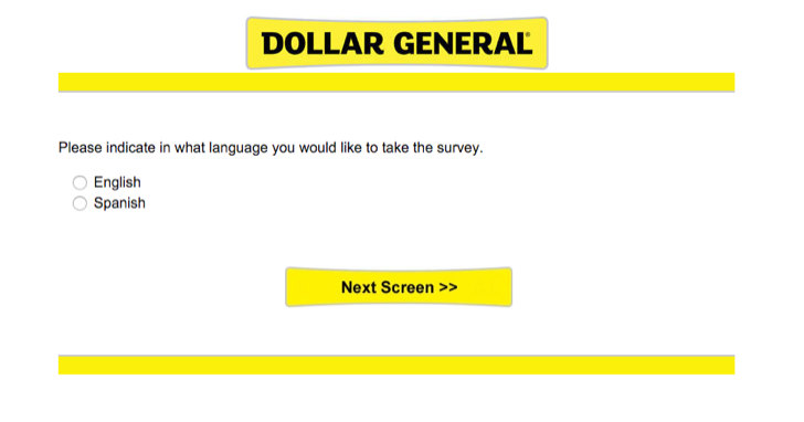 take part in the Dollar General customer satisfaction survey