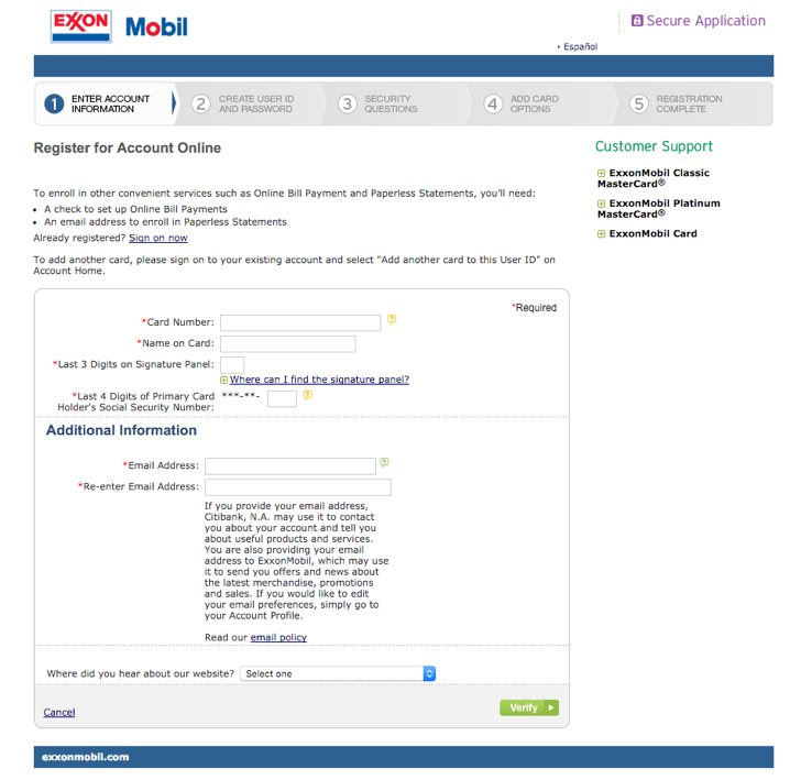manage your ExxonMobil account online