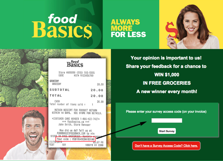 food basics customer satisfaction survey