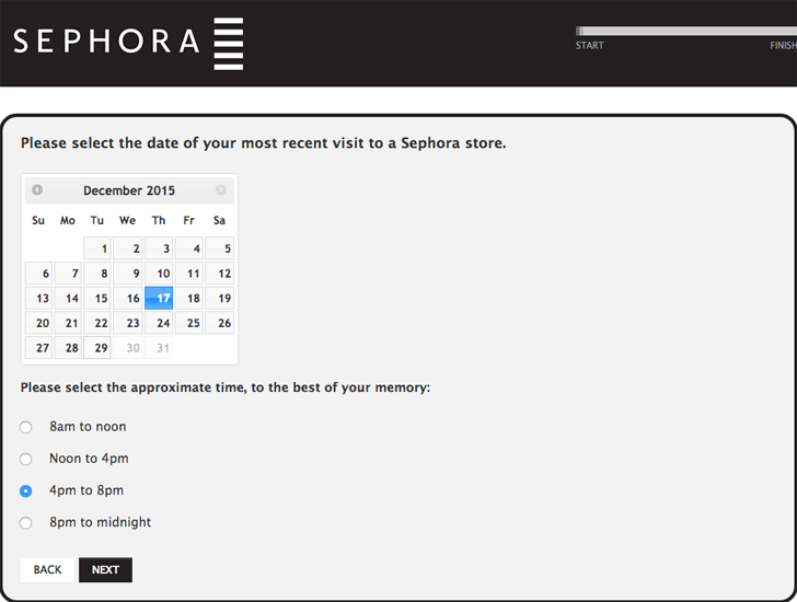 sephora customer satisfaction survey