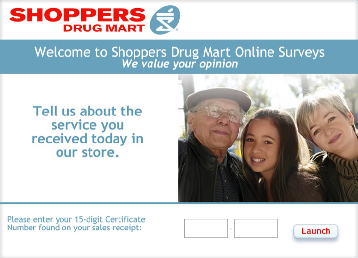 shoppers drug mart customer care survey