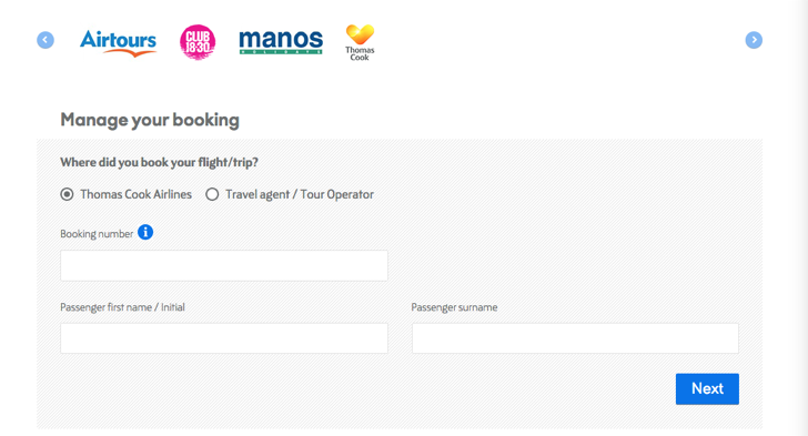 advanced passenger information at thomas cook